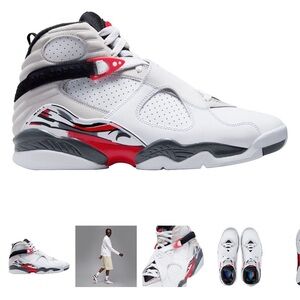 Jordan Air 8 Retro White/Black Sneakers